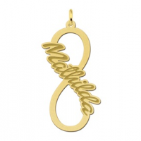 Gouden infinity hanger met geschreven naam - 603116 Gouden infinity hanger met geschreven naam - 603116