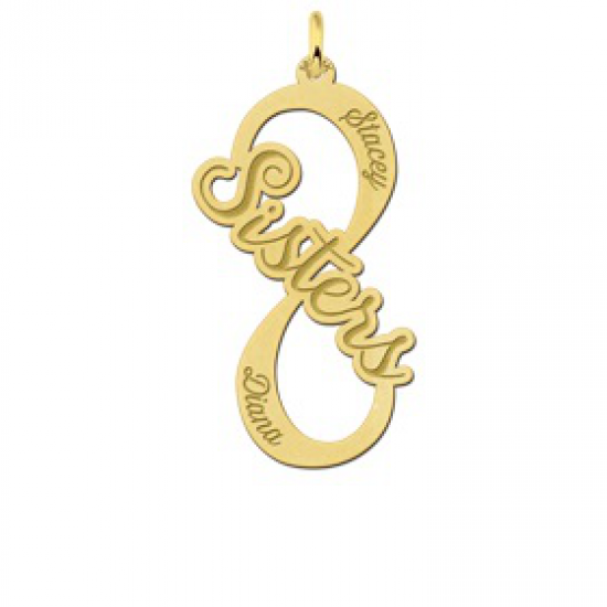 Gouden infinity hanger sister - 603117