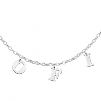 Zilveren naam ketting letters - 603033 Zilveren naam ketting letters - 603033