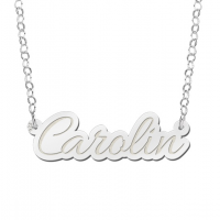 Naamketting zilver model Carolin - 603036 Naamketting zilver model Carolin - 603036