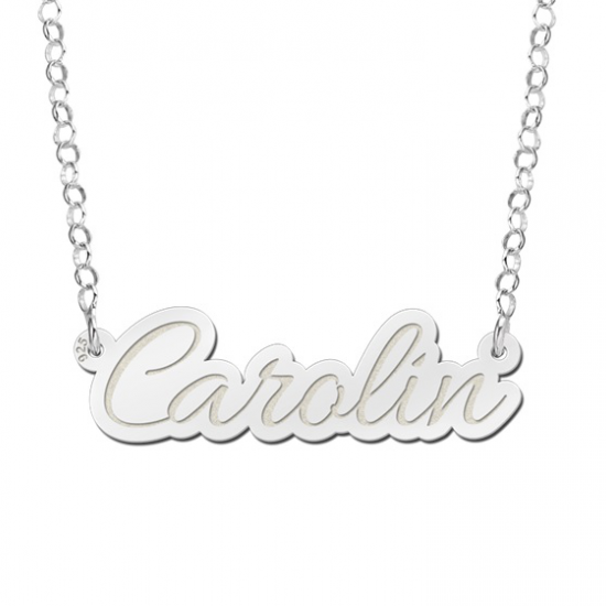 Naamketting zilver model Carolin - 603036