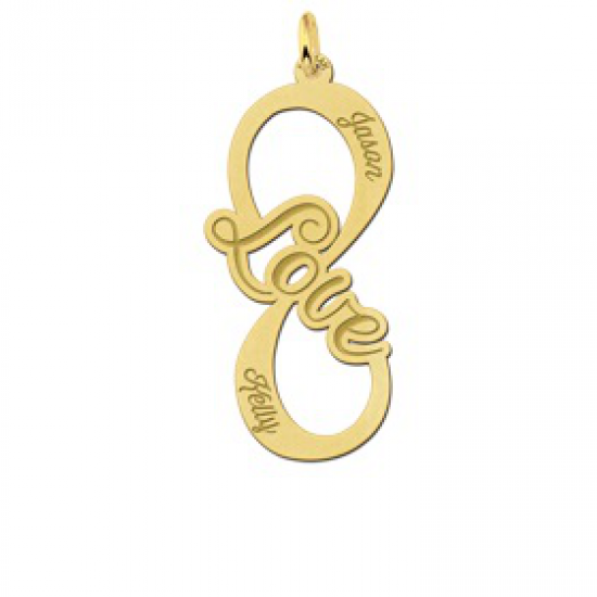 Gouden infinity hanger love - 603120