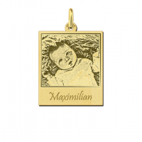 Gouden polaroid foto-hanger - 603273 Gouden polaroid foto-hanger - 603273