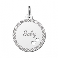 Plaatje van zilver met je naam - 603173 Plaatje van zilver met je naam - 603173