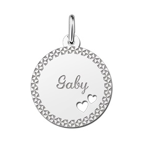 Plaatje van zilver met je naam - 603173