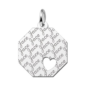 Graveerplaat met herhaaldelijk je naam graveren - 603183 Graveerplaat met herhaaldelijk je naam graveren - 603183