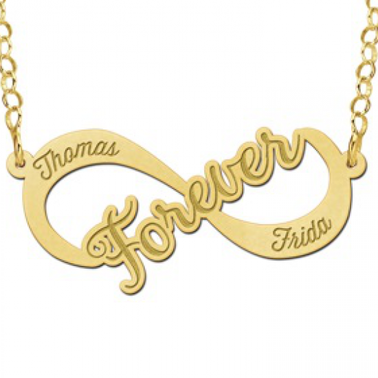 Gouden infinity ketting forever - 603122