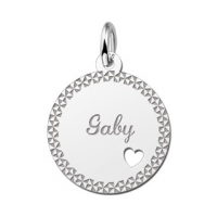 Plaatje met je naam met sierrand en een liefdeshart - 603168 Plaatje met je naam met sierrand en een liefdeshart - 603168