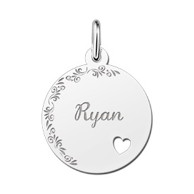 Plaatje met je naam en bloemetjes - 603169