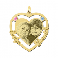 Fotohanger met geboortestenen goud - 603272 Fotohanger met geboortestenen goud - 603272
