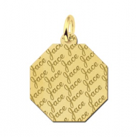 Graveerplaat van goud met naamgravure - 603298