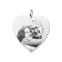 Zilveren fotohanger hart - 603286