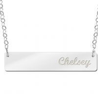 Zilveren Bar naamketting large - 603468 Zilveren Bar naamketting large - 603468