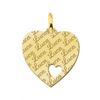 Hartje goud met naamgravure - 603239 Hartje goud met naamgravure - 603239
