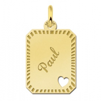 Hanger van goud met hartje - 603253 Hanger van goud met hartje - 603253