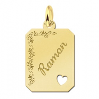 Hanger in goud met hartje - 603254