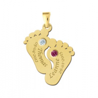 Gouden hanger met geboorte steen - 603440 Gouden hanger met geboorte steen - 603440