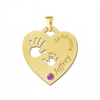 Gouden hanger met geboortesteen - 603443 Gouden hanger met geboortesteen - 603443