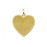 Gouden vingerafdruk sieraad hart - 603378 Gouden vingerafdruk sieraad hart - 603378
