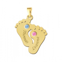 Geboortestenen in hanger van goud - 603442 Geboortestenen in hanger van goud - 603442