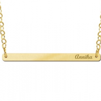 Gouden Bar naamketting small - 603472 Gouden Bar naamketting small - 603472