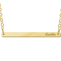 Gouden Bar naamketting small - 603472 Gouden Bar naamketting small - 603472