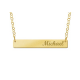 Gouden Bar naamketting medium - 603481