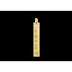Gouden bar ketting hanger met gravure en hart - 603471