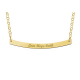 Gouden Bar naamketting rond - 603476