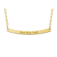 Gouden Bar naamketting rond - 603476