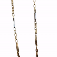 14k bicolor gouden schakelketting - 604206 14k bicolor gouden schakelketting - 604206