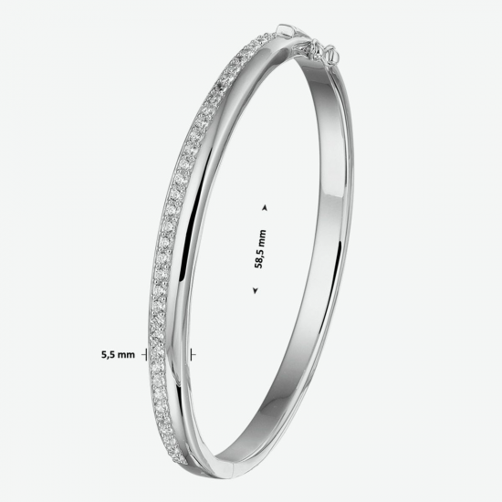 bangle scharnier zirkonia 5,5 x 58,5 mm - 604263