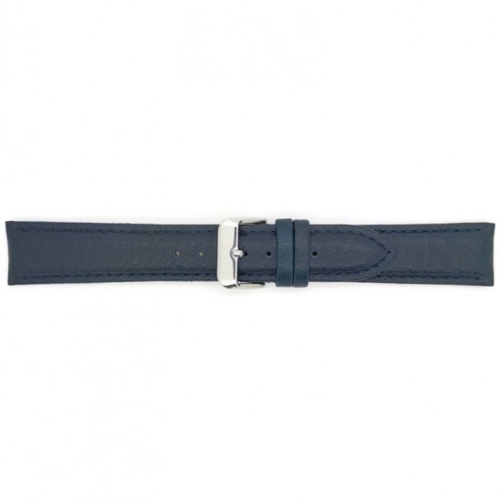BBS Bison grained calf leather watch strap. Padded and fitted with solid stainless steel buckle. Like all BBS watch straps, this one has a soft nubuck lining and a reinforced case connection - 605781