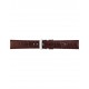 Alligator print calf leather watch strap, mat. With strong case and buckle connection, stitchinged loop and stainless steel buckle. This watch strap has soft leather lining and is super flexible - 605783