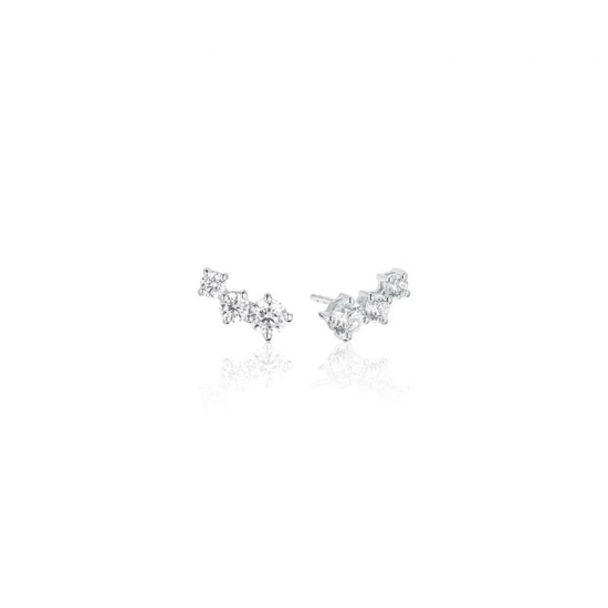 SIF JAKOBS JEWELLERY BELLUNO EARRINGS SJ-E42107-CZ-SS - 604711