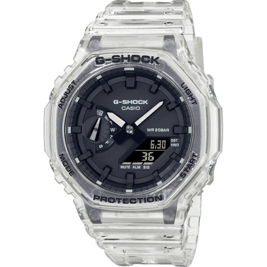 G-Shock Classic Style GA-2100SKE-7AER Skeleton Series - White Horloge - 605559