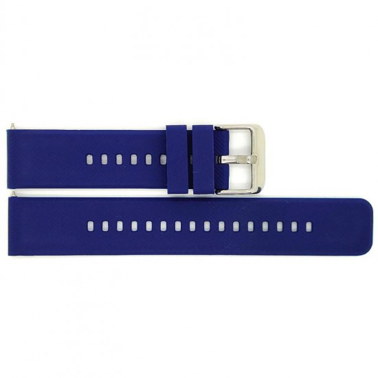 Highly flexible BBS silicone watch strap with stitching and Quick Release push pins. The watch strap is fited with a stainless steel buckle. - 606198