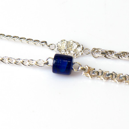 Zilveren Ala kondre ketting 45cm - 606573