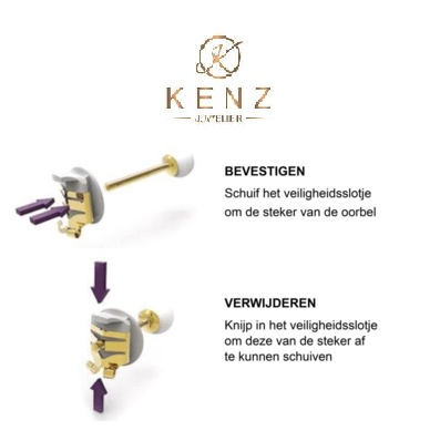 Veiligheidsslotjes voor Oorbellen LOX - 20002008