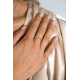 ZINZI zilveren ring met drie trendy ovale schakels - 20002230