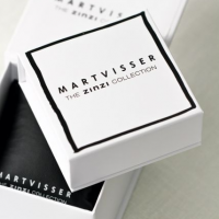 Mart Visser by ZINZI zilveren luxueuze armband wit zwart MVA3Z - 20002480