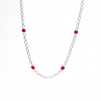 Lontai Ketting met Rode Kralen - 20002623 Lontai Ketting met Rode Kralen - 20002623