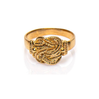 18K Gouden mattenklopper ring - 20002923
