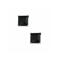 oorknoppen zwart zirkonia - 20005597