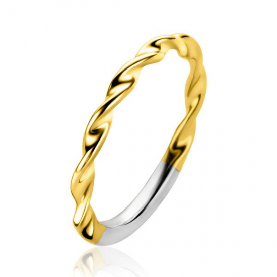 ZINZI gold plated zilveren aanschuifring - 20003332