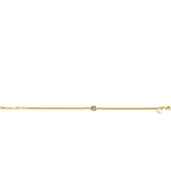 ZINZI gold plated zilveren gourmet armband - 20003338