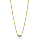 ZINZI gold plated zilveren gourmet ketting - 20003348