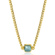 ZINZI gold plated zilveren gourmet ketting - 20003348