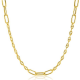 ZINZI gold plated zilveren marine schakel ketting - 20003349