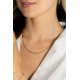 ZINZI gold plated zilveren marine schakel ketting - 20003349